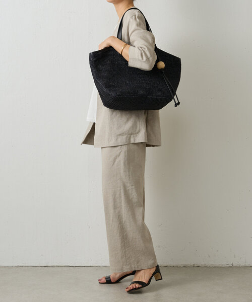 セール】《今すぐお届け/russet×BEARDSLEY》カゴトートバッグ