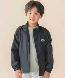 BeBe Petits Pois Vert（ベベプチポワヴェール）の「サイド配色タフタスタンドカラーブルゾン(95~150cm)（ブルゾン・キッズ）」