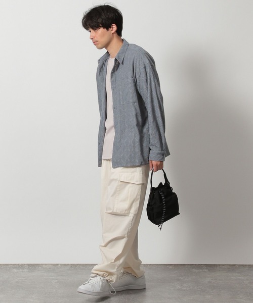 LAKOLE(ラコレ)の「レースデザイン長袖シャツ / 321389(シャツ/ブラウス・メンズ・ホワイト/ライトブルー/ブラック・MEDIUM/LARGE)」の7枚目の写真