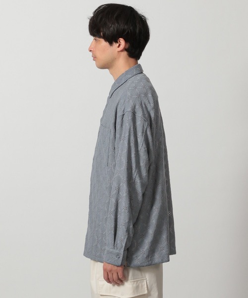 LAKOLE(ラコレ)の「レースデザイン長袖シャツ / 321389(シャツ/ブラウス・メンズ・ホワイト/ライトブルー/ブラック・MEDIUM/LARGE)」の10枚目の写真