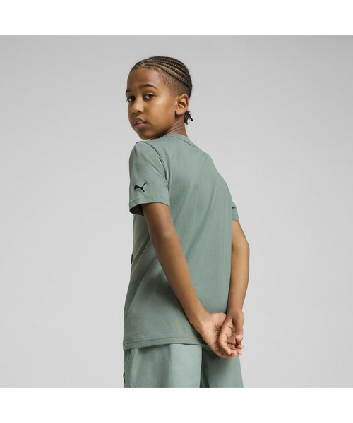 PUMA(プーマ)の「PUMA プーマ ボーイズ スーパー プーマ グラフィック 半袖 Tシャツ I B 128-164cm(Tシャツ/カットソー・キッズ・グリーン系その他/オフホワイト・128/165/140/152)」の3枚目の写真