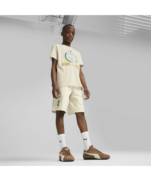 PUMA(プーマ)の「PUMA プーマ ボーイズ スーパー プーマ グラフィック 半袖 Tシャツ I B 128-164cm(Tシャツ/カットソー・キッズ・グリーン系その他/オフホワイト・128/165/140/152)」の8枚目の写真