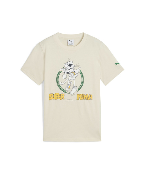 PUMA(プーマ)の「PUMA プーマ ボーイズ スーパー プーマ グラフィック 半袖 Tシャツ I B 128-164cm(Tシャツ/カットソー・キッズ・グリーン系その他/オフホワイト・128/165/140/152)」の9枚目の写真