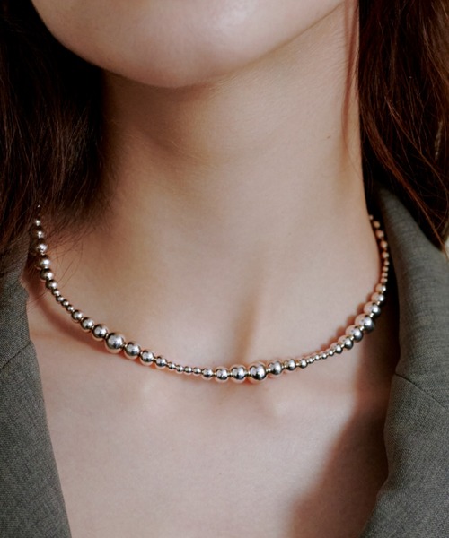 quip queint(クイップクエイント)の「【quip queint】bowling tribe strength necklace/ボウリング トライブ ストレングス ネックレス(ネックレス・レディース・シルバー・FREE)」の1枚目の写真