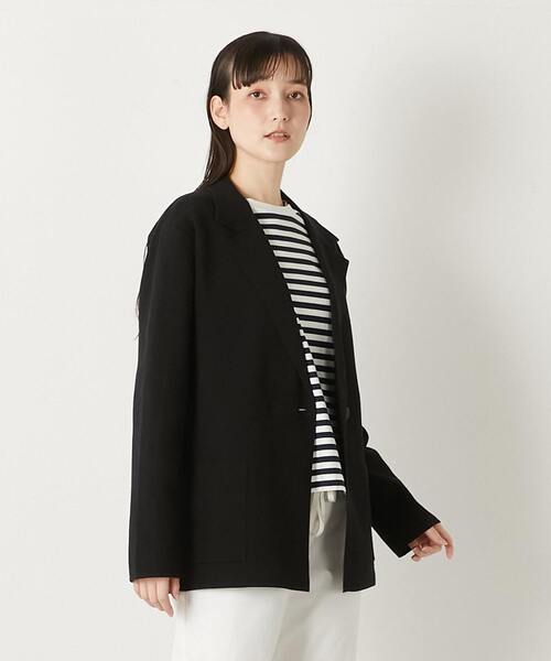 LOGEMENT DE CLAIRE（ロジュモンドクレール）の「テーラーカラーカーディガン（カーディガン/ボレロ・レディース・ブラック/オフホワイト/サンドベージュ・FREE）」の20枚目の写真