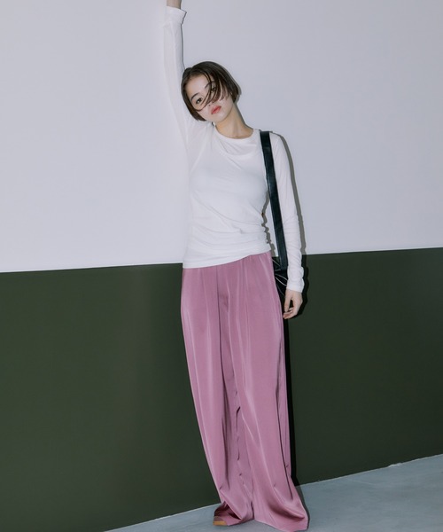 LIENCOEUR(リアンクール)の「タンクレイヤードカットソー(Tシャツ/カットソー・レディース・ブラック/グレー/ホワイト・FREE)」の11枚目の写真