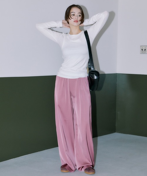 LIENCOEUR(リアンクール)の「タンクレイヤードカットソー(Tシャツ/カットソー・レディース・ブラック/グレー/ホワイト・FREE)」の10枚目の写真