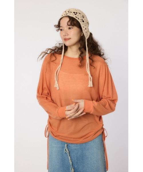 RODEO CROWNS WIDE BOWL(ロデオクラウンズワイドボウル)の「サイドシャーリングルーズトップス(その他トップス・レディース・アイボリー/ブラック/オレンジ系その他・FREE)」の12枚目の写真
