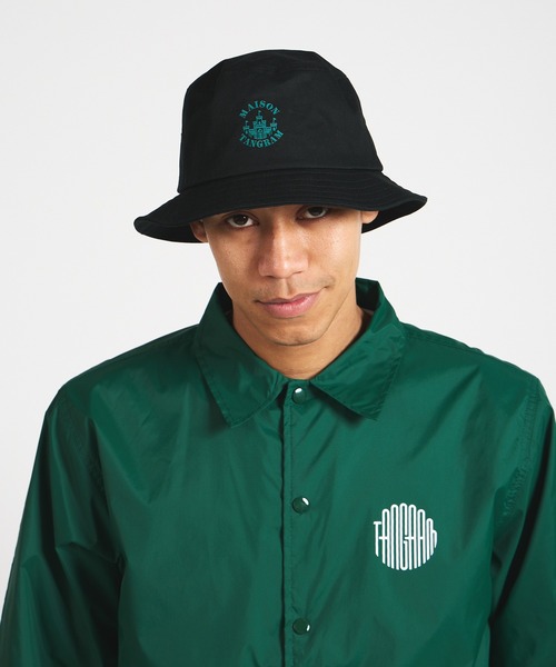 バケットハット TANGRAM 黒 L/XL TANGRAM（タングラム）の「ZOZOTOWN 限定カラー VERTICAL LOGO