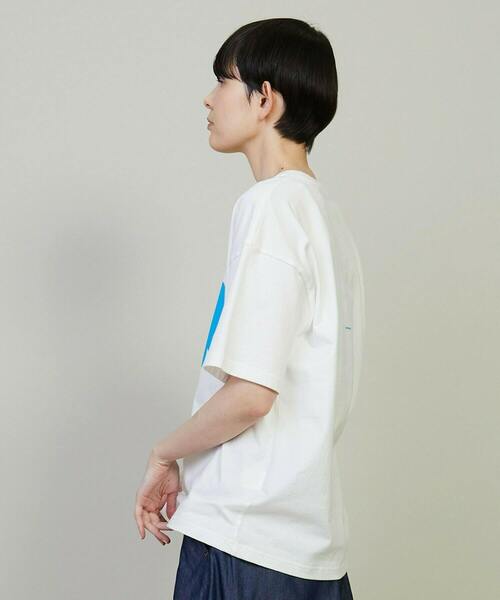 FRAPBOIS（フラボア）の「フキダシT（Tシャツ/カットソー・レディース・ホワイト×ブルー/ブラック×グリーン/レッド系その他・1/2）」の4枚目の写真