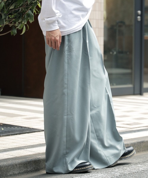 セール】2タックスーパーワイドスラックス（スラックス