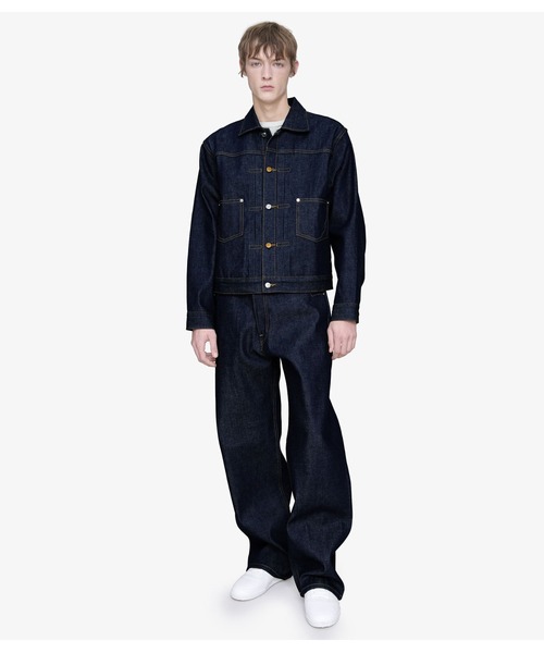 【BRAIN DEAD】カバーオール Lサイズ セール】TYPE 00 TRUCKER JACKET /A.P.C. x BRAINDEAD（ブルゾン