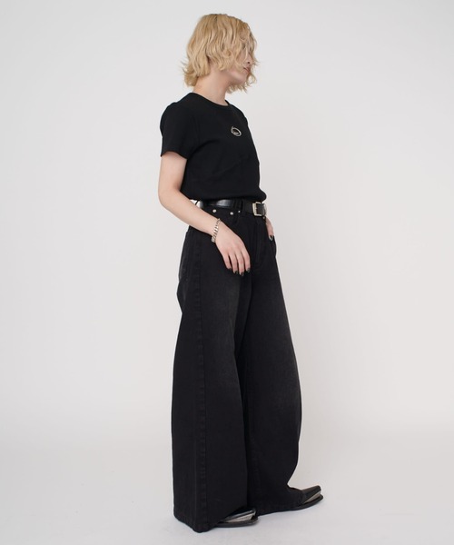 Lui's（ルイス）の「【mi-企画】ロゴプリントＴシャツ（Tシャツ/カットソー・レディース・ブラック/グレー・S/M）」の11枚目の写真