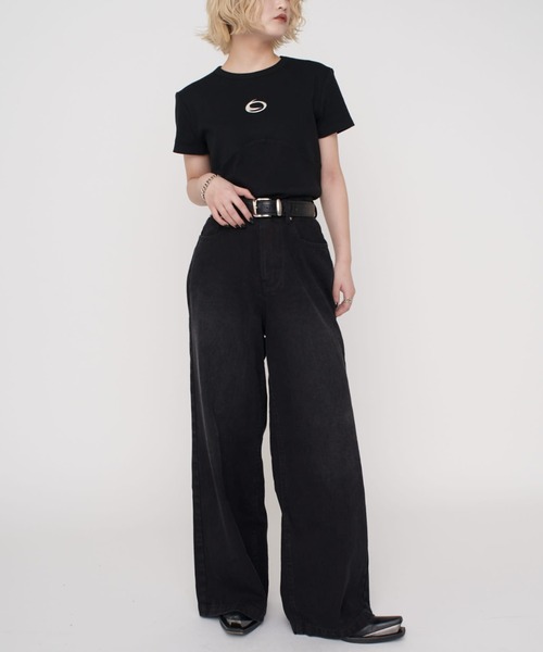 Lui's（ルイス）の「【mi-企画】ロゴプリントＴシャツ（Tシャツ/カットソー・レディース・ブラック/グレー・S/M）」の8枚目の写真