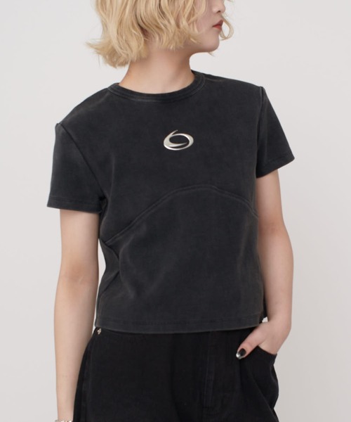 Lui's（ルイス）の「【mi-企画】ロゴプリントＴシャツ（Tシャツ/カットソー・レディース・ブラック/グレー・S/M）」の13枚目の写真