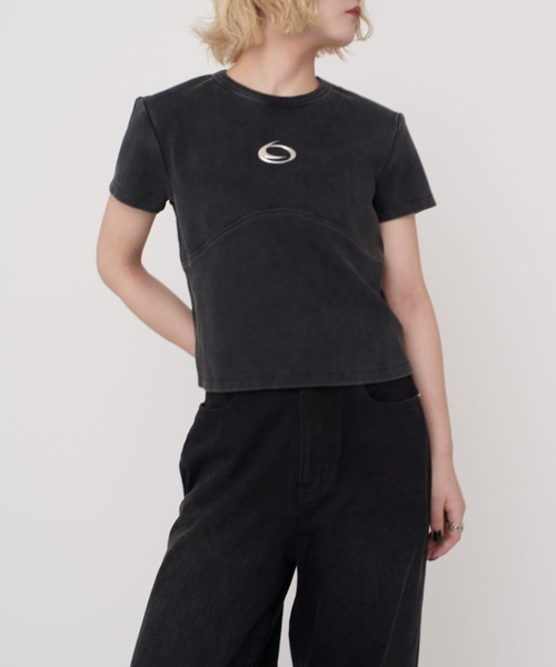 Lui's（ルイス）の「【mi-企画】ロゴプリントＴシャツ（Tシャツ/カットソー・レディース・ブラック/グレー・S/M）」の14枚目の写真