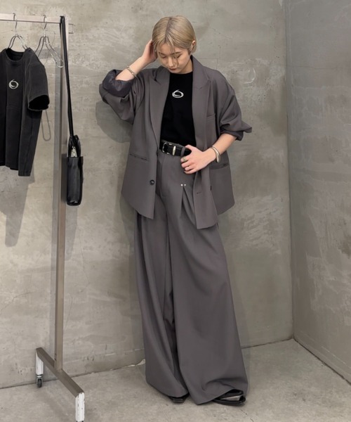 Lui's（ルイス）の「【mi-企画】ロゴプリントＴシャツ（Tシャツ/カットソー・レディース・ブラック/グレー・S/M）」の21枚目の写真