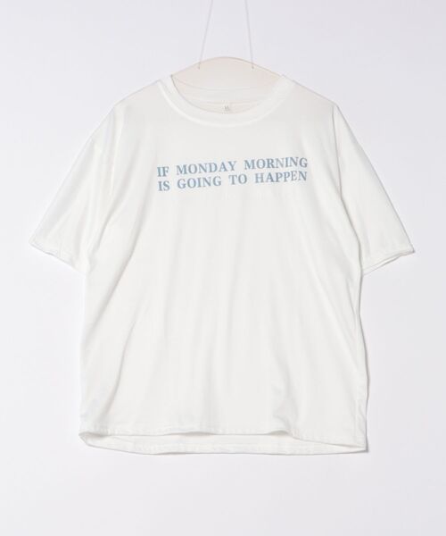 Lace Ladies(レースレディース)の「配色 ロゴプリント クルーネック 半袖 Tシャツ(Tシャツ/カットソー・レディース・イエロー/ホワイト/ピンク/ブルー/アイボリー・M/XL)」の17枚目の写真
