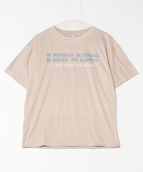 Lace Ladies(レースレディース)の「配色 ロゴプリント クルーネック 半袖 Tシャツ(Tシャツ/カットソー・レディース・イエロー/ホワイト/ピンク/ブルー/アイボリー・M/XL)」の16枚目の写真