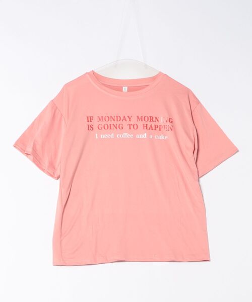 Lace Ladies(レースレディース)の「配色 ロゴプリント クルーネック 半袖 Tシャツ(Tシャツ/カットソー・レディース・イエロー/ホワイト/ピンク/ブルー/アイボリー・M/XL)」の13枚目の写真