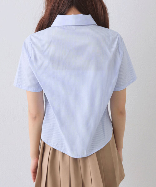 OLIVE des OLIVE（オリーブデオリーブ）の「ケーブルベストセット（アンサンブル・レディース・アイボリー/トップグレー/ネイビー・FREE）」の4枚目の写真