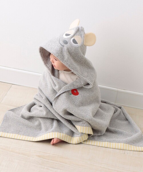 Afternoon Tea（アフタヌーンティー）の「フード付きバスタオル/LEO LIONNI（その他ベビー用品・キッズ・グレー・ONE SIZE）」の8枚目の写真