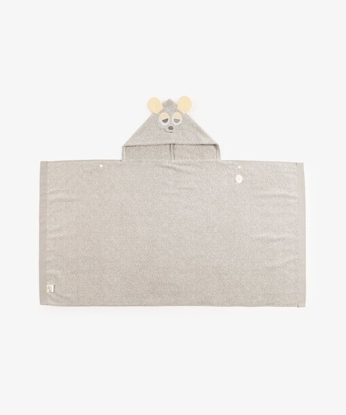 Afternoon Tea（アフタヌーンティー）の「フード付きバスタオル/LEO LIONNI（その他ベビー用品・キッズ・グレー・ONE SIZE）」の6枚目の写真