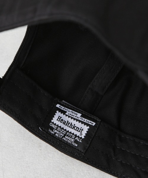 Healthknit（ヘルスニット）の「Healthknit/別注 ツイルペナント刺繍キャップ（キャップ・メンズ・ブラック/その他1/ネイビー・FREE）」の5枚目の写真