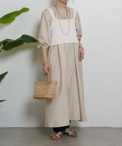 Jena espace merveilleux　ジャガードワンピース ジャガードフリンジワンピース | Jena espace merveilleux