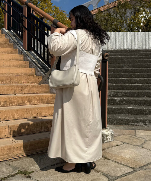 Jena espace merveilleux（ジェナ　エスパスメルヴェイユ）の「【さわ企画】【WEB限定】ビスチェ付きフレアワンピース（ワンピース・レディース・オフホワイト/ブラック/ベージュ/ブルー・FREE）」の12枚目の写真