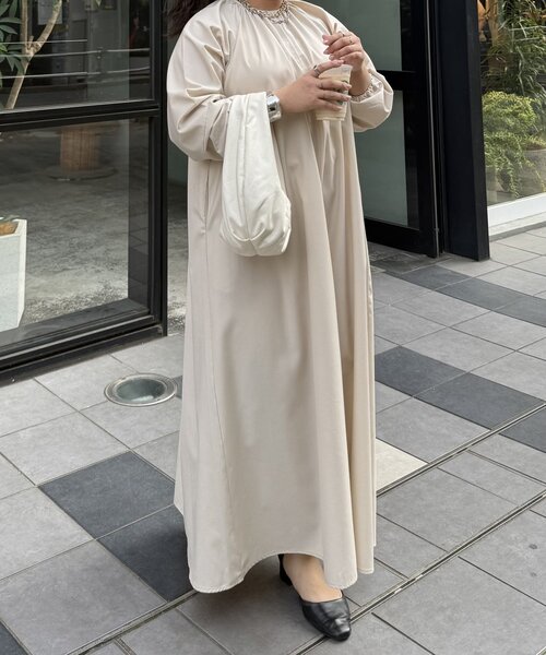 Jena espace merveilleux（ジェナ　エスパスメルヴェイユ）の「【さわ企画】【WEB限定】ビスチェ付きフレアワンピース（ワンピース・レディース・オフホワイト/ブラック/ベージュ/ブルー・FREE）」の15枚目の写真