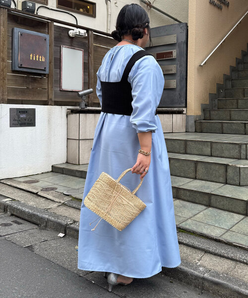 Jena espace merveilleux（ジェナ　エスパスメルヴェイユ）の「【さわ企画】【WEB限定】ビスチェ付きフレアワンピース（ワンピース・レディース・オフホワイト/ブラック/ベージュ/ブルー・FREE）」の17枚目の写真
