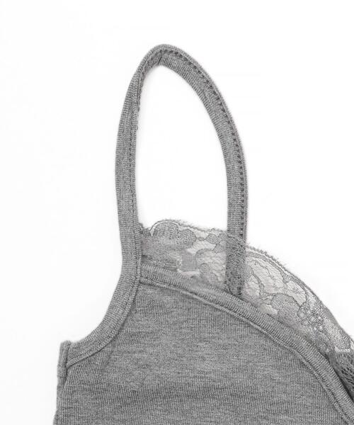 WEGO（ウィゴー）の「WEGO/レースクロップドキャミ（キャミソール・レディース・グレー/ブラック・FREE）」の17枚目の写真