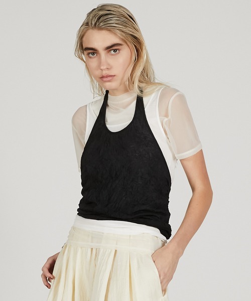PRANK PROJECT(プランクプロジェクト)の「トリプルレイヤードホルタートップ / Triple Layered Halter Top(その他トップス・レディース・ホワイト/ブラック/グレー・FREE)」の16枚目の写真