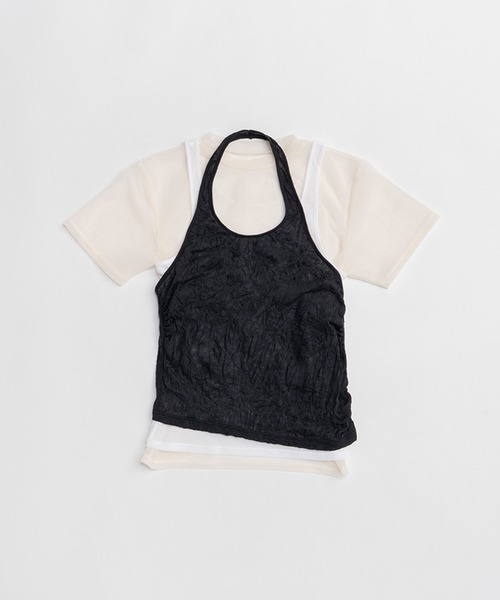 PRANK PROJECT(プランクプロジェクト)の「トリプルレイヤードホルタートップ / Triple Layered Halter Top(その他トップス・レディース・ホワイト/ブラック/グレー・FREE)」の14枚目の写真