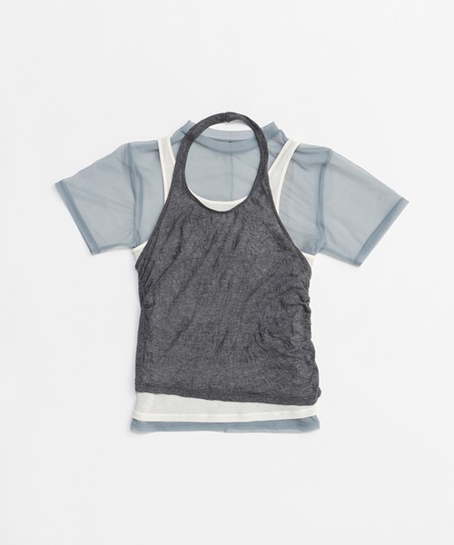 トリプルレイヤードホルタートップ / Triple Layered Halter Top