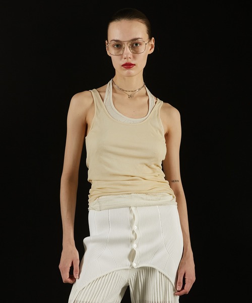 トリプルレイヤードホルタートップ / Triple Layered Halter Top