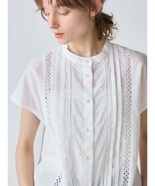 今季　ミディウミ　レース切替シャツ MidiUmi レース切り替えシャツ｜ MARcourt ONLINE STORE