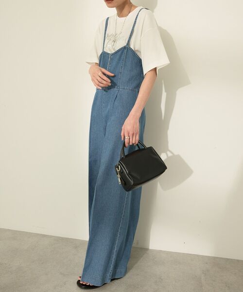 AMERICAN HOLIC（アメリカンホリック）の「デニムサロペット（サロペット/オーバーオール・レディース・インディゴブルー/ライトインディゴブルー・M/L）」の18枚目の写真