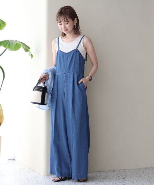 AMERICAN HOLIC（アメリカンホリック）の「デニムサロペット（サロペット/オーバーオール・レディース・インディゴブルー/ライトインディゴブルー・M/L）」の20枚目の写真