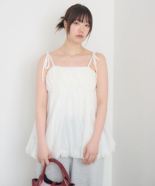 RETRO GIRL（レトロガール）の「肩リボンバルーンミニOP（ワンピース・レディース・ブラック/オフホワイト/ホワイト系その他・FREE）」の10枚目の写真