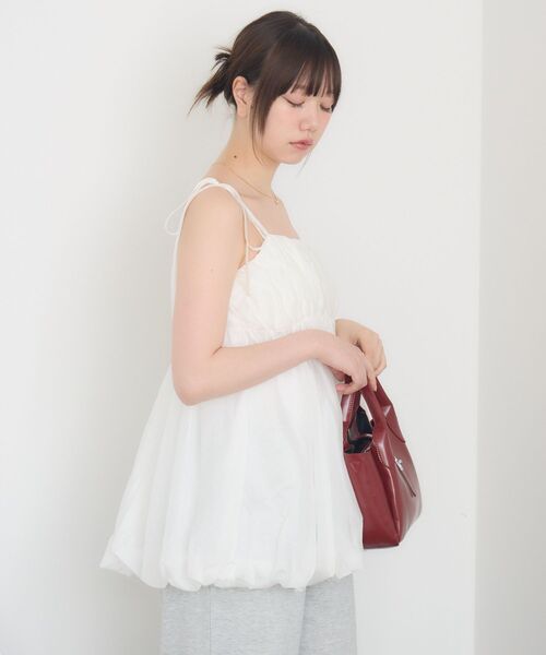 RETRO GIRL（レトロガール）の「肩リボンバルーンミニOP（ワンピース・レディース・ブラック/オフホワイト/ホワイト系その他・FREE）」の11枚目の写真