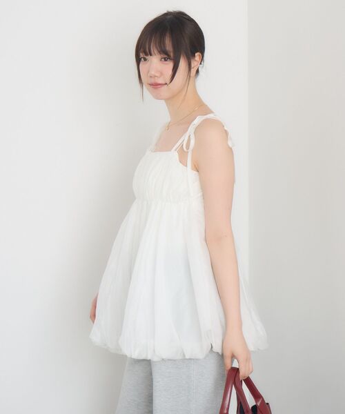 RETRO GIRL（レトロガール）の「肩リボンバルーンミニOP（ワンピース・レディース・ブラック/オフホワイト/ホワイト系その他・FREE）」の12枚目の写真