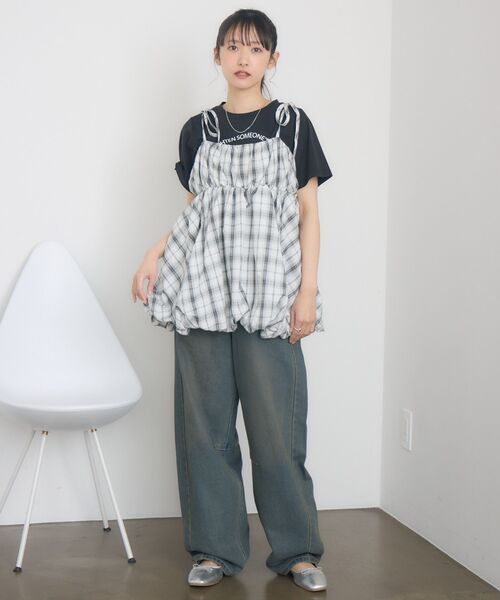 RETRO GIRL（レトロガール）の「肩リボンバルーンミニOP（ワンピース・レディース・ブラック/オフホワイト/ホワイト系その他・FREE）」の16枚目の写真