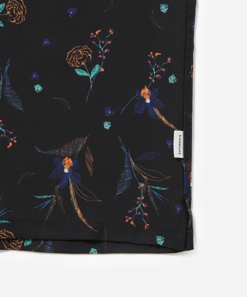 Saturdays NYC（サタデーズ ニューヨークシティ ）の「Canty Floral Print SS Shirt（シャツ/ブラウス・メンズ・ブラック/ホワイト・L/M/S/XL）」の8枚目の写真