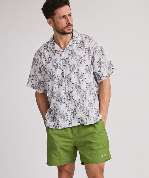 Saturdays NYC（サタデーズ ニューヨークシティ ）の「Canty Floral Print SS Shirt（シャツ/ブラウス・メンズ・ブラック/ホワイト・L/M/S/XL）」の21枚目の写真