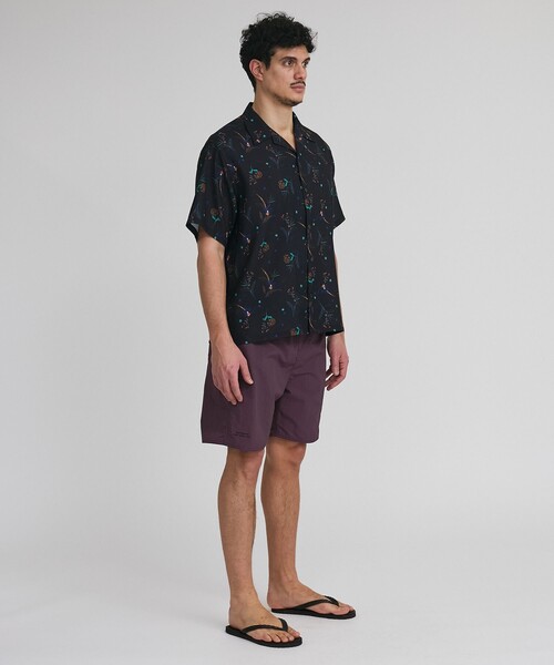 Saturdays NYC（サタデーズ ニューヨークシティ ）の「Canty Floral Print SS Shirt（シャツ/ブラウス・メンズ・ブラック/ホワイト・L/M/S/XL）」の14枚目の写真