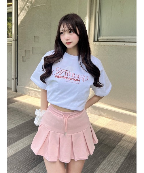 プリーツヘムスウェットミニスカート（スカート）｜Darich