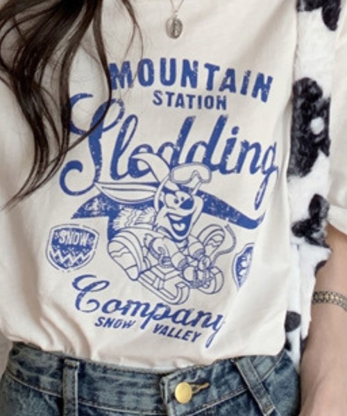 SPIGA(スピーガ)の「ロゴ半袖プリントTシャツ(Tシャツ/カットソー・レディース・ホワイト・MEDIUM/LARGE)」の2枚目の写真