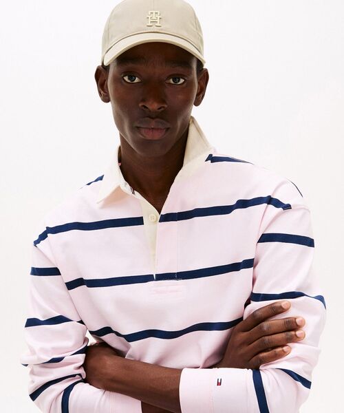 TOMMY HILFIGER（トミーヒルフィガー）の「6パネルキャップ（キャップ・メンズ・ホワイト/ライトブルー/ピンク/レッド/ベージュ/イエロー/オレンジ・FREE）」の3枚目の写真